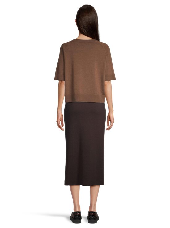 ESSENTIALS by Stockmann - Amanda-merinoneulepusero - MID BROWN MEL 265528 | Stockmann - photo 3