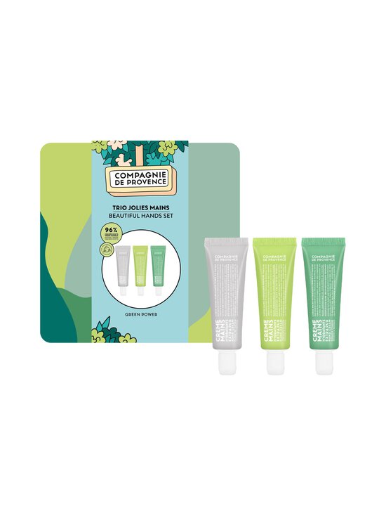 Compagnie de Provence - Pretty Hands Trio Extra Pure Cotton Verbena Rosemary -käsivoide, lahjapakkaus 3 x 30 ml - GREEN - photo 1 Compagnie de Provence - Pretty Hands Trio Extra Pure Cotton Verbena Rosemary -käsivoide, lahjapakkaus 3 x 30 ml - GREEN | Stockmann - photo 1