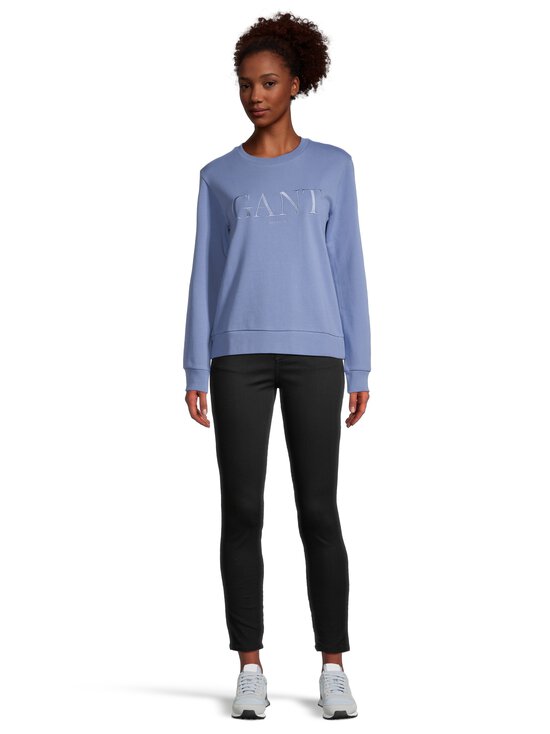 GANT - Tonal Graphic C-neck -collegepaita - 430 FADED DENIM | Stockmann - photo 2