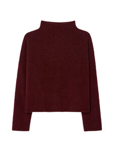 Filippa K - Mika Yak Funnelneck -neulepusero - MAHOGANY RED | Stockmann