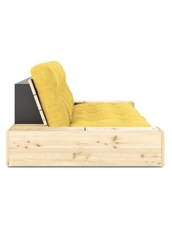 Karup - Base-futonsohva laatikoilla Corduroy-kangas honey/mänty L 244 cm - YELLOW | Stockmann - photo 3