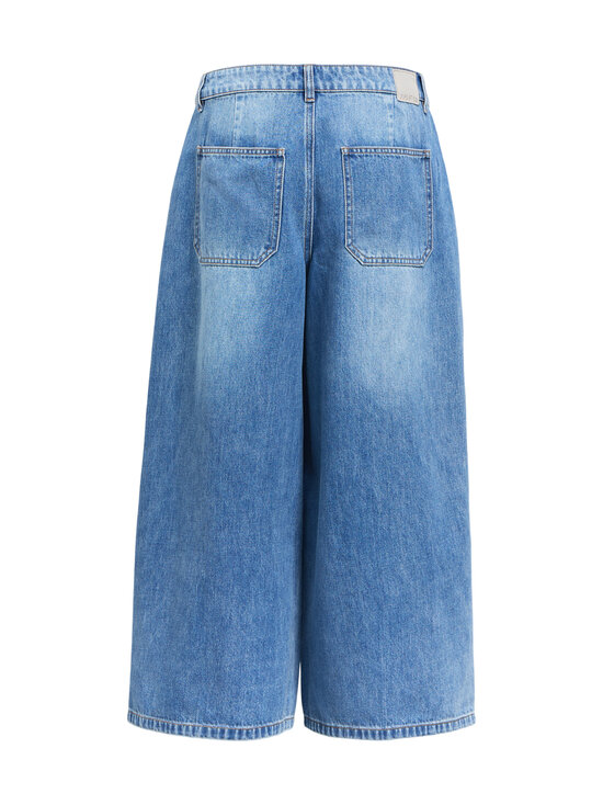 Object - Mid Waist Denim Culotte -housut - MEDIUM BLUE DENIM | Stockmann - photo 2