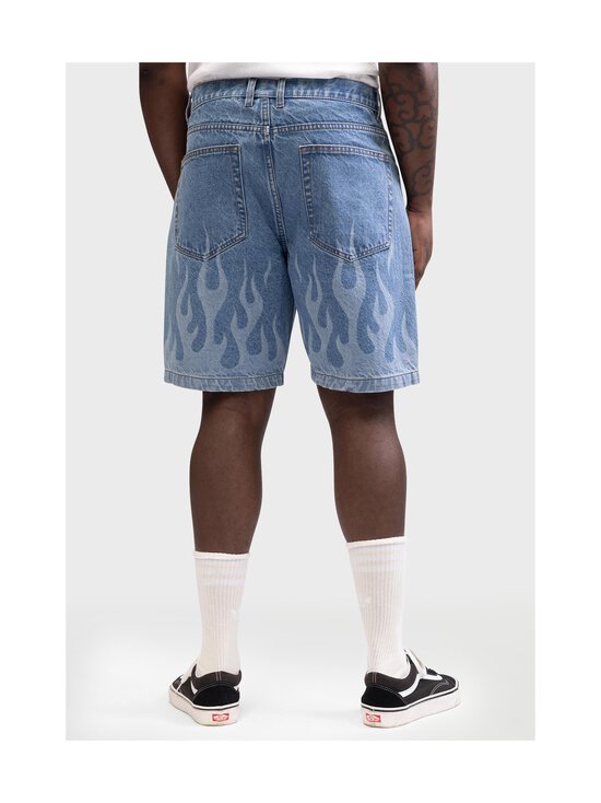 Redefined Rebel - Tokyo Print Flame -farkkushortsit - LIGHT BLUE FLAME | Stockmann - photo 4