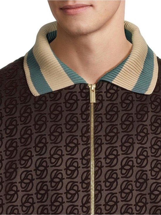 Drôle de Monsieur - La Veste Survêtement Monogramme -takki - DARK BROWN | Stockmann - photo 4