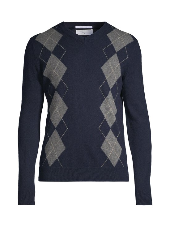 ESSENTIALS by Stockmann - Oliver Argyle -kashmirneulepaita - MIDNIGHT BLUE | Stockmann - photo 1