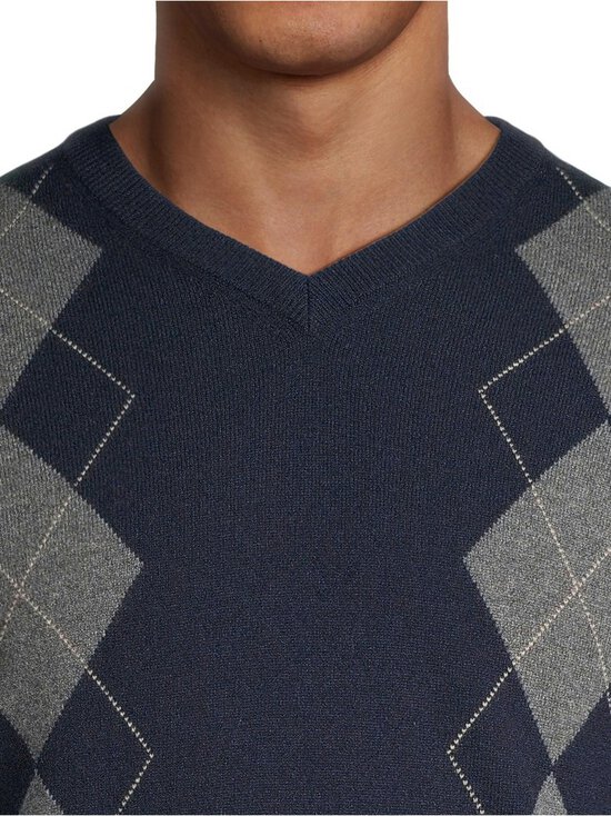 ESSENTIALS by Stockmann - Oliver Argyle -kashmirneulepaita - MIDNIGHT BLUE | Stockmann - photo 5
