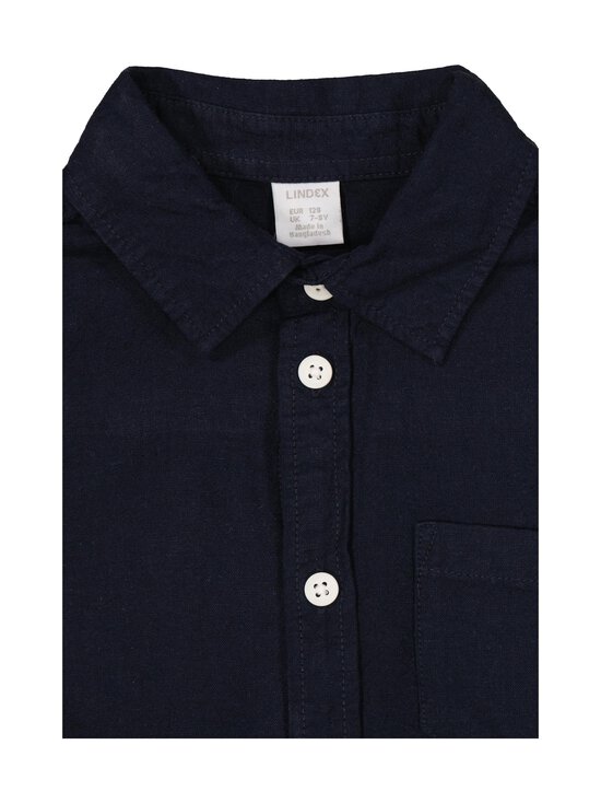 Lindex - Linen Blend -kauluspaita - 2521 DARK NAVY - photo 3 Lindex - Linen Blend -kauluspaita - 2521 DARK NAVY | Stockmann - photo 3
