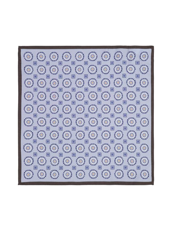 Stockholm Kravatt - Siidist taskurätik Allover Print - 4 BROWN/ LIGHT BLUE | Stockmann - photo 1