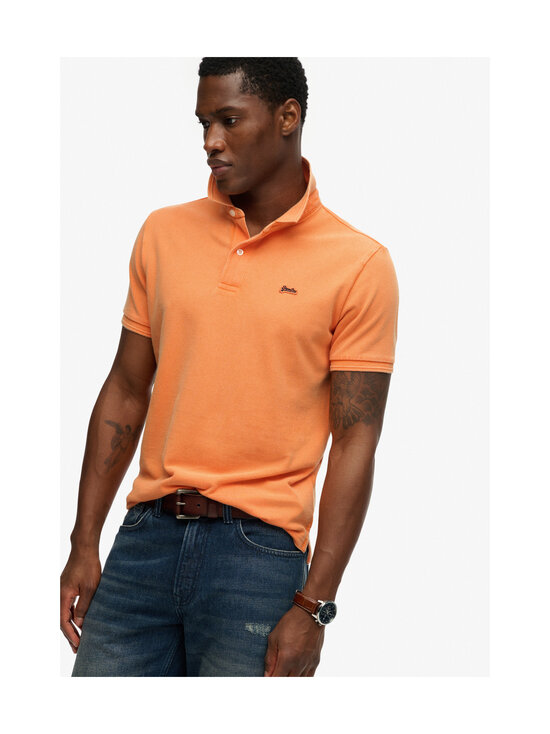 Superdry - Polosärk Classic - 1OP AUTUMN BLOSSOM ORANGE | Stockmann - photo 3