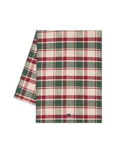 Lexington - Checked Organic Cotton galdauts - 8009-RU20 GREEN/RED/BEIGE | Stockmann
