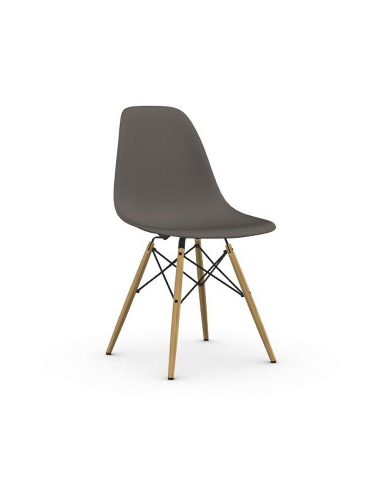 Eames dsw re -tuoli granite grey/vaalea vaahtera