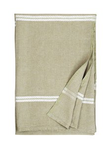 Lapuan Kankurit - Venla lina galdauts/pleds - 4 MELANGE OLIVE-WHITE | Stockmann