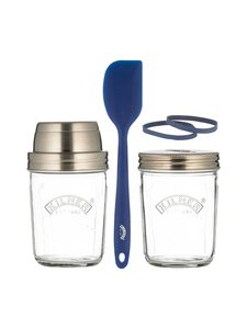Kilner - Sourdough Starter Set -aloituspakkaus 2 x 350 ml - CLEAR/BLUE | Stockmann