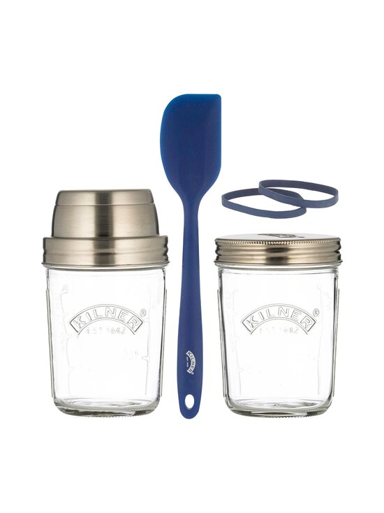 Kilner - Sourdough Starter Set -aloituspakkaus 2 x 350 ml - CLEAR/BLUE | Stockmann - photo 1
