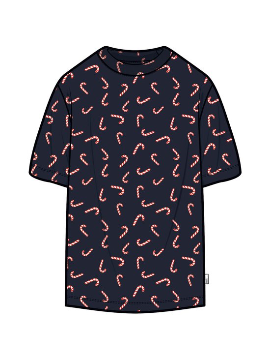Only & Sons - OnsKlaus Regular t-paita - DARK NAVY AOP:CANDY CANE | Stockmann - photo 1