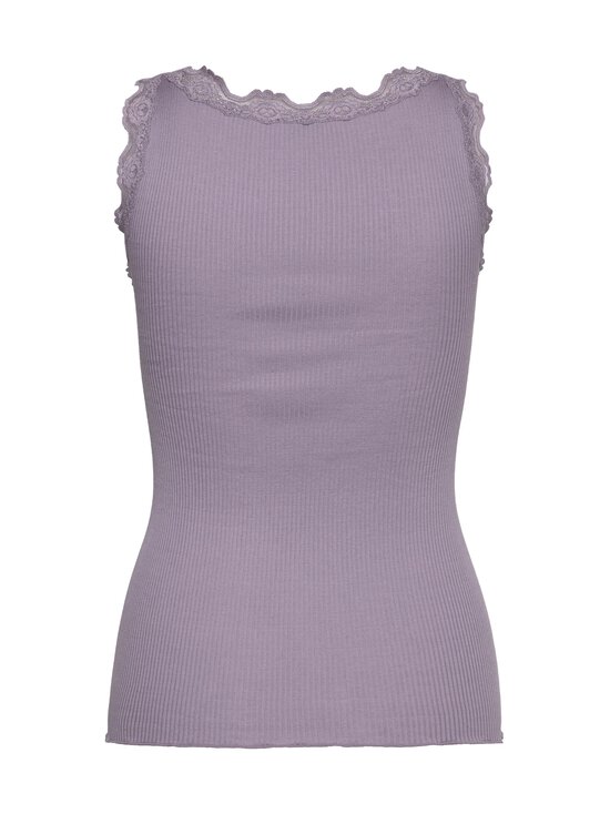 Rosemunde - RWBabette U-neck Lace - silkki-puuvillatoppi - 055 LAVENDER GREY | Stockmann - photo 2