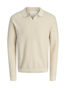 Jack & Jones - JprBlaEaston Split Neck -neule - SILVER LINING | Stockmann