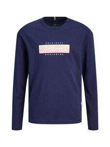 JACK & JONES junior - Trikotaažsärk JorFrederiksberg Box Script - OCEAN CAVERN PRINT:SS25 | Stockmann