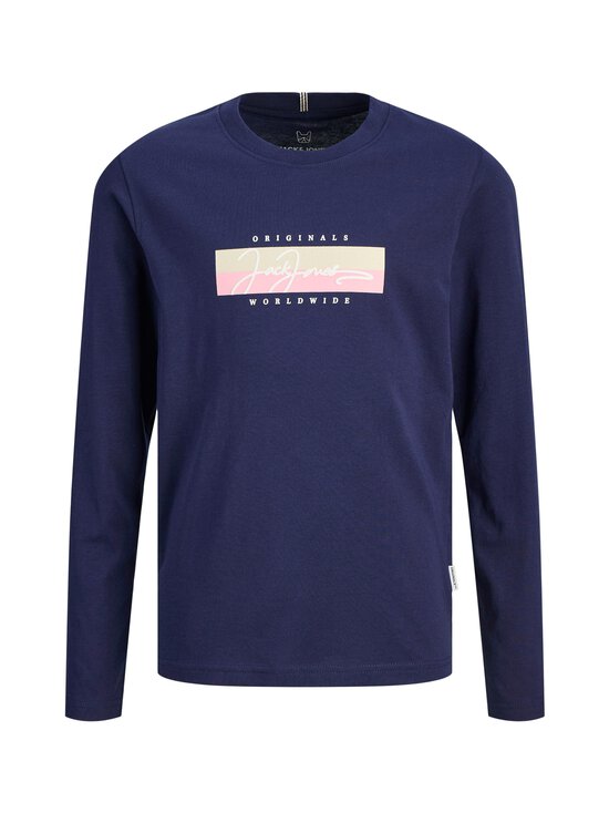 JACK & JONES junior - JorFrederiksberg Box Script trikotāžas krekls - OCEAN CAVERN PRINT:SS25 - photo 1 JACK & JONES junior - JorFrederiksberg Box Script trikotāžas krekls - OCEAN CAVERN PRINT:SS25 | Stockmann - photo 1