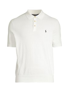 Polo Ralph Lauren - Adīts polo džemperis - DECKWASH WHITE W/ NAVY PP Polo Ralph Lauren - Adīts polo džemperis - DECKWASH WHITE W/ NAVY PP | Stockmann