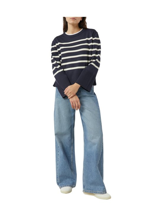 Comma - Knit With Stripes -neulepusero - 59G6 NAVY WHITE STRIBE | Stockmann - photo 3