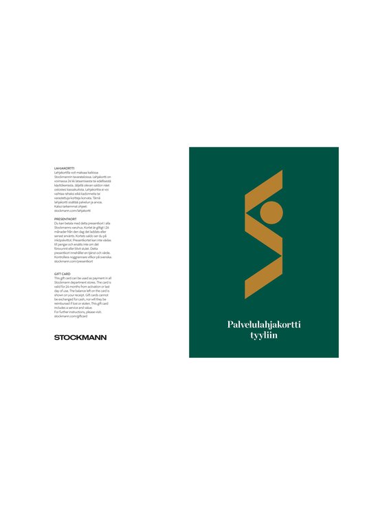Stockmann - Palvelulahjakortti tyyliin - GREEN - photo 6 Stockmann - Palvelulahjakortti tyyliin - GREEN | Stockmann - photo 6