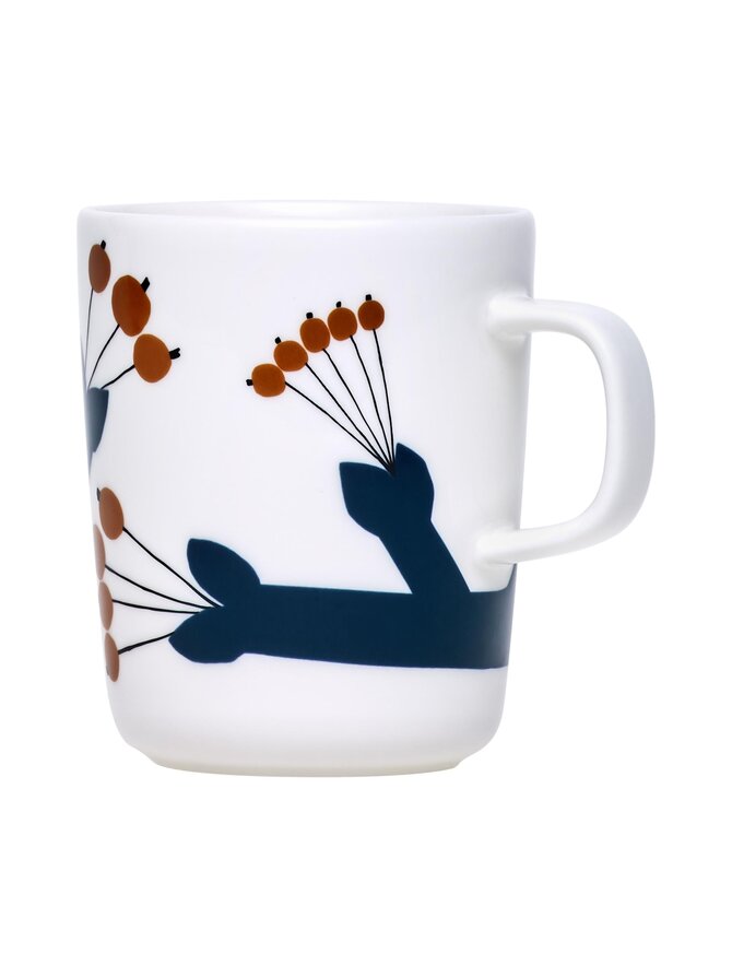 White and Blue Mug
