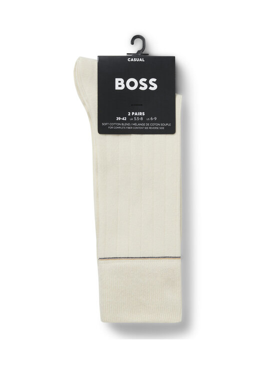 BOSS - Light Rib -sukat 2-pack - OPEN WHITE | Stockmann - photo 2