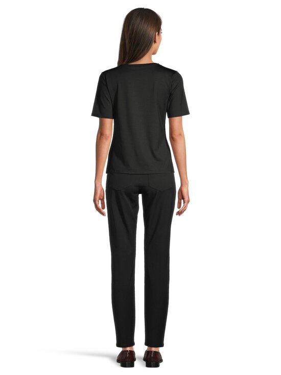 ESSENTIALS by Stockmann - Joanna V-neck T-krekls - BLACK | Stockmann - photo 3