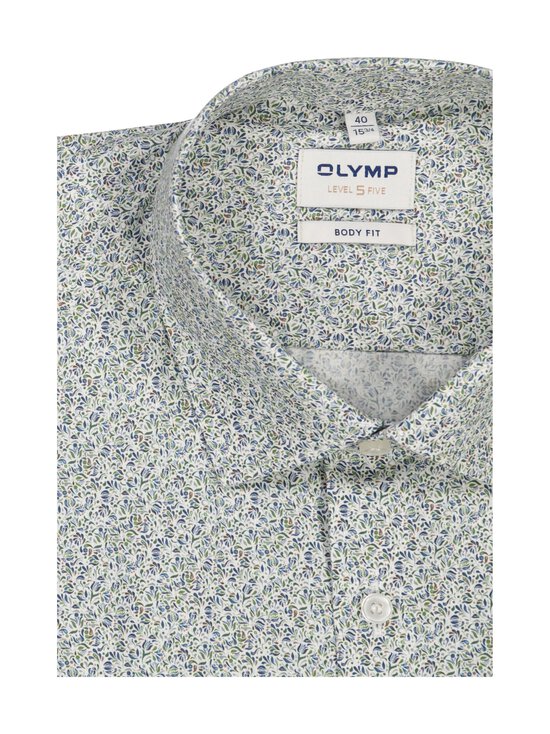 Olymp - Body Fit Small Flower Print krekls ar apkakli - 40 HELLGRÜN | Stockmann - photo 2