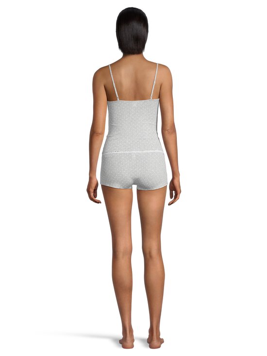 SKIMS - Pesukomplekt Pointelle Lace Cami And Boyshort Set - LIGHT HEATHER GREY PIN DOT | Stockmann - photo 4