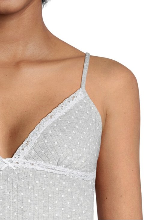SKIMS - Pesukomplekt Pointelle Lace Cami And Boyshort Set - LIGHT HEATHER GREY PIN DOT | Stockmann - photo 6