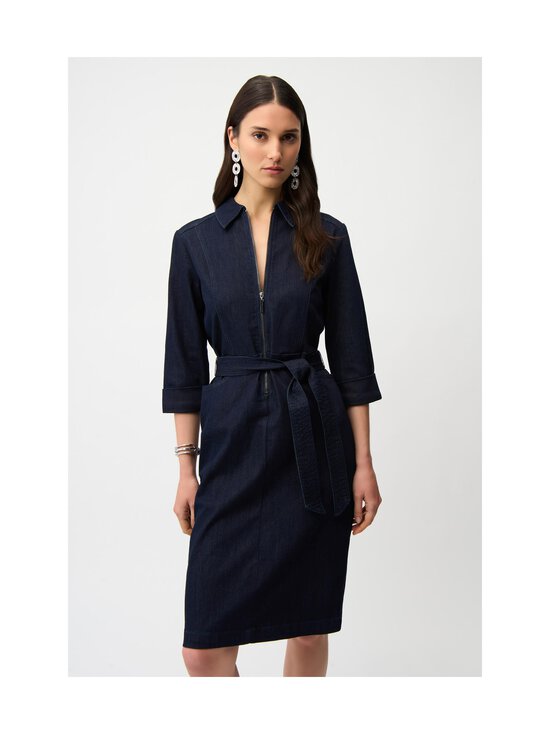 Joseph Ribkoff - Teksakleit Denim Dress With Half Zip - 3302 DARK DENIM BLUE | Stockmann - photo 2