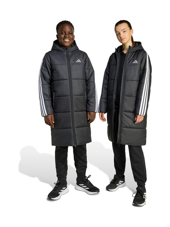adidas Sportswear - Junior Long pufīga jaka - JW2484 BLACK/WHITE | Stockmann - photo 3