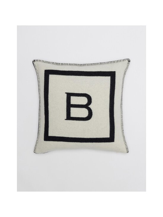 Balmuir - B-logo- tyynynpäällinen villa-kashmirista 50 x 50 cm - 199 BLACK/IVORY | Stockmann - photo 2