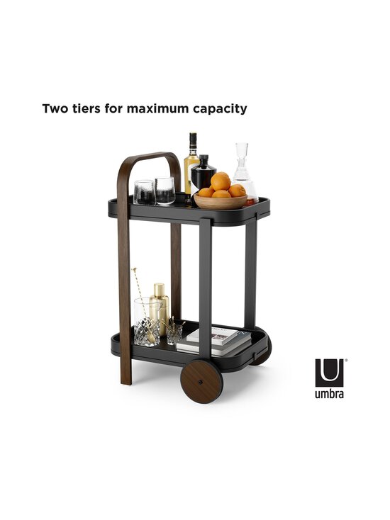 Umbra - Bellwood -tarjoiluvaunu - BLACK/WALNUT | Stockmann - photo 4