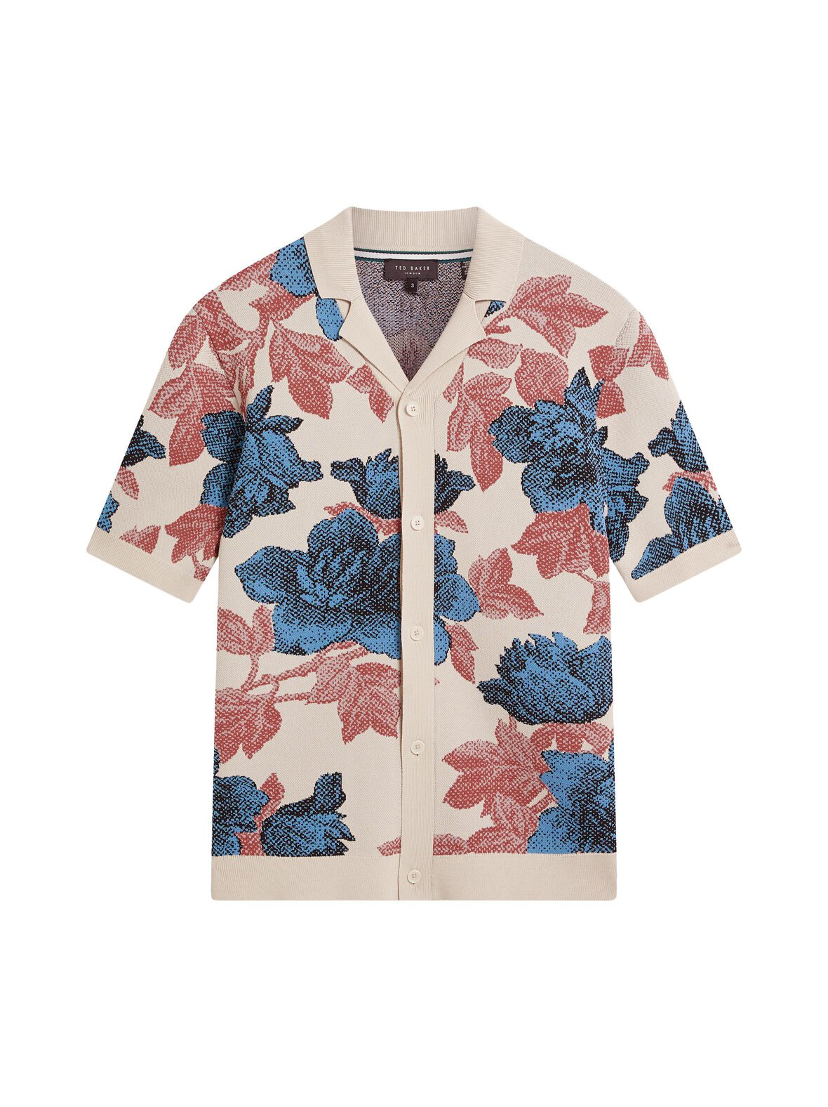 Ashqarass Relaxed Fit Floral - neulottu pikeepaita