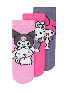 Name It - NmfFifi Hello Kitty zeķes 3-pāri - PIROUETTE PACK:1XSTRAWBERRY M+1XPIROUET+1XPURPLE IM | Stockmann