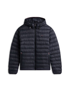Tommy Hilfiger - Packable Recycled Hooded -kevyttoppatakki - DW5 NAVY BLUE | Stockmann