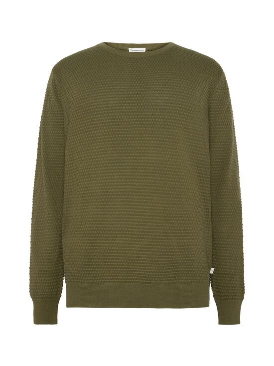 Knowledge Cotton Apparel - Regular Bubble -neulepaita - 1068 BURNED OLIVE | Stockmann - photo 1