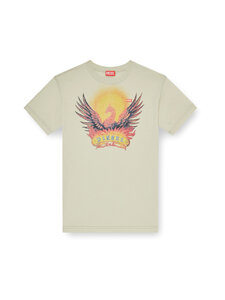 Diesel - Graphic Print t-paita - A22211 0NJCF 77F ALUMINUM | Stockmann