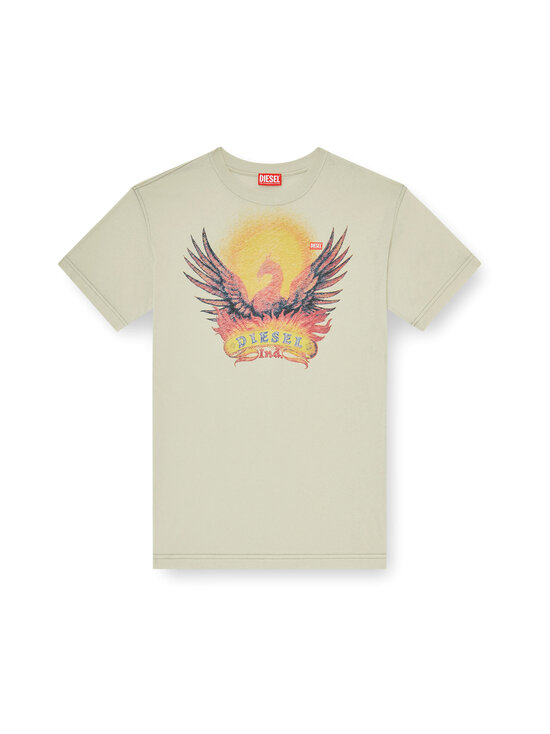 Diesel - Graphic Print t-paita - A22211 0NJCF 77F ALUMINUM | Stockmann - photo 1