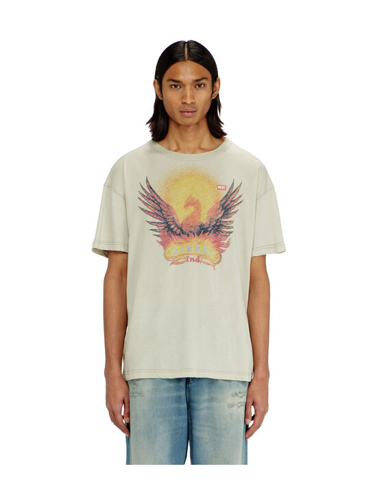 Diesel - Graphic Print t-paita - A22211 0NJCF 77F ALUMINUM | Stockmann - photo 2