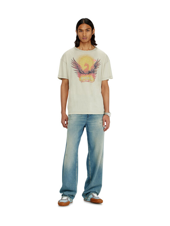 Diesel - Graphic Print t-paita - A22211 0NJCF 77F ALUMINUM | Stockmann - photo 4