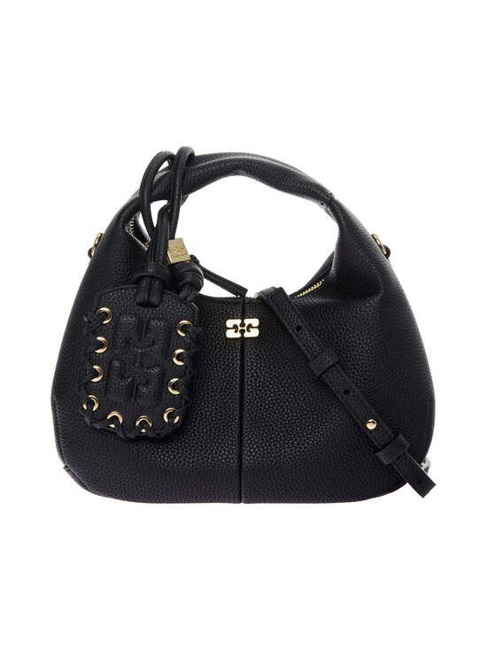 Ganni - Hobo Mini Grained -laukku - 099 BLACK | Stockmann - photo 1
