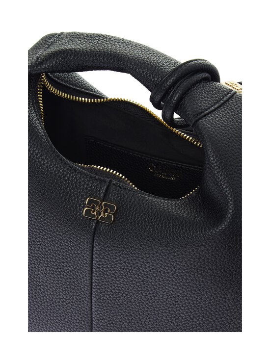 Ganni - Hobo Mini Grained -laukku - 099 BLACK | Stockmann - photo 3