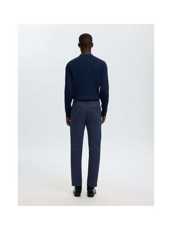 Selected - Slim Miles Brushed Wool Look -chinohousut - DARK SAPPHIRE DETAIL:STRUCTURE | Stockmann - photo 4