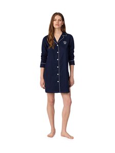 Lauren Ralph Lauren - Notch Collar -yöpaita - 400 NAVY | Stockmann