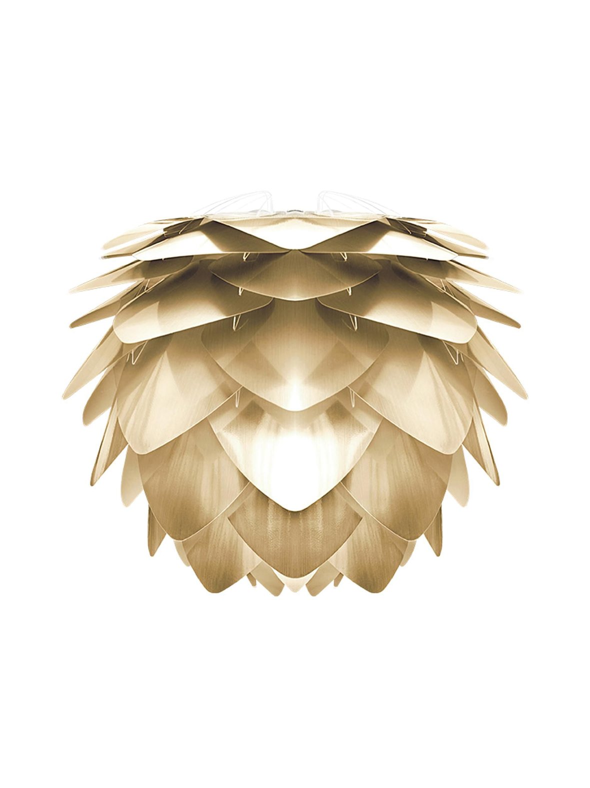Silvia Medium Brushed Brass -varjostin