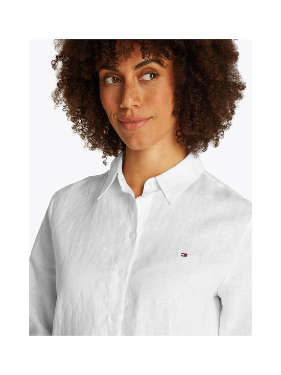 Tommy Hilfiger - Linen Relaxed -paita - YCF TH OPTIC WHITE - photo 5 Tommy Hilfiger - Linen Relaxed -paita - YCF TH OPTIC WHITE | Stockmann - photo 5